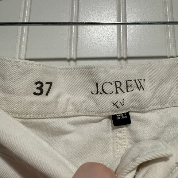 J Crew White Denim Straight Leg Jeans Classic Coastal Nautical Plus Size 24 - Picture 3 of 6